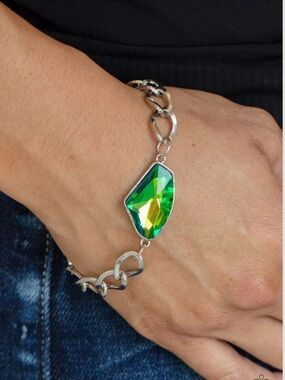 Galactic Grunge - Green Bracelet